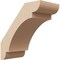 Ekena Millwork 3-inch W x 6-inch D x 6-inch H Olympic Rough Cedar Woodgrain TimberThane Knee Brace, Primed BRCUR03X06X06OLYRCPR - alternate 1